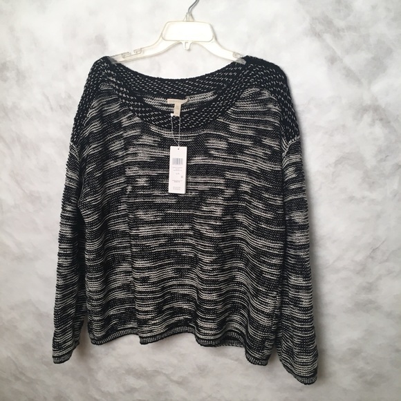 Eileen Fisher Bateau Neck Pullover top - Picture 3 of 6